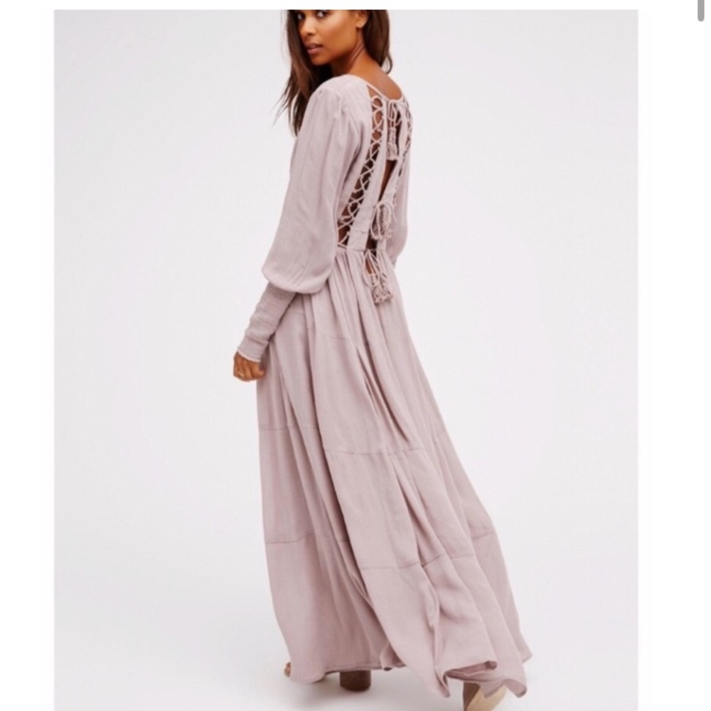 Free people Wednesday maxi dress size small lavender